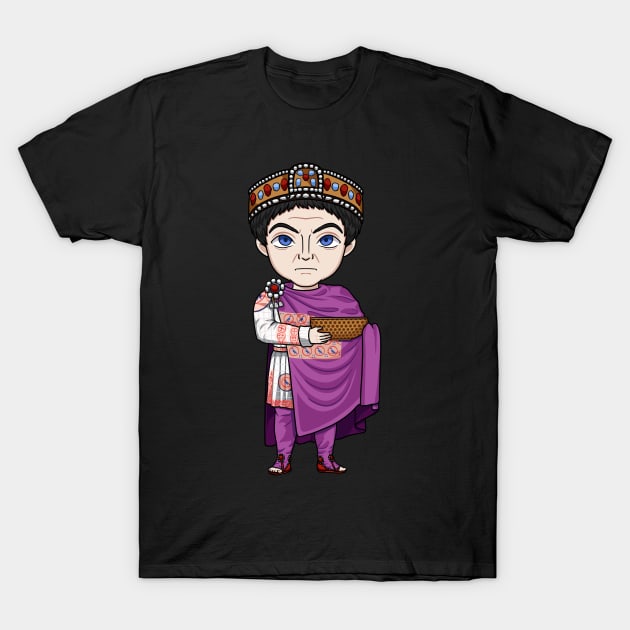 Justinian the Great: A Majestic Design Celebrating the Legacy of the Byzantine Emperor and his Achievements T-Shirt by Holymayo Tee